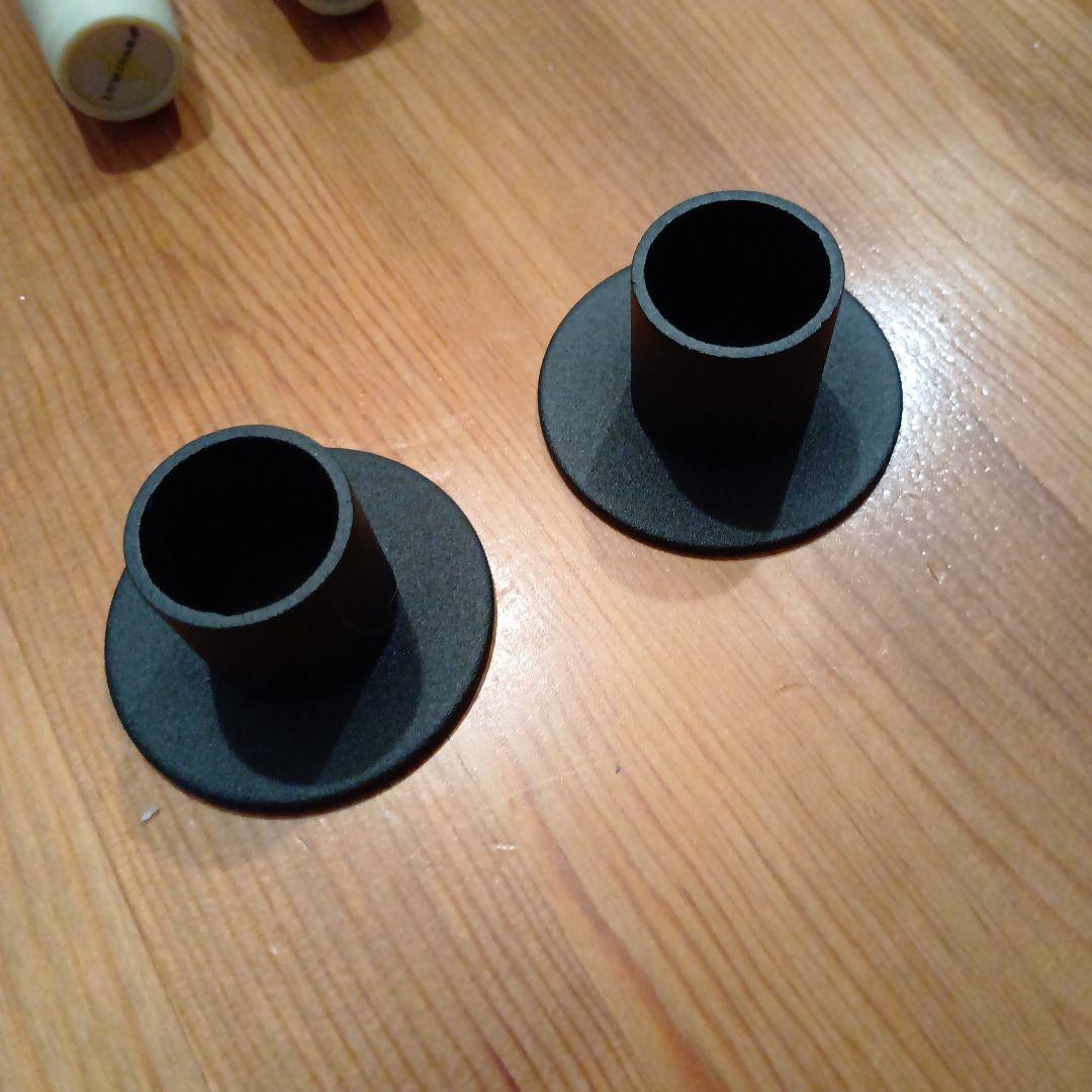 LEDキャンドル ルミナラーテーパー2本セット リモコン＆スタンド付き