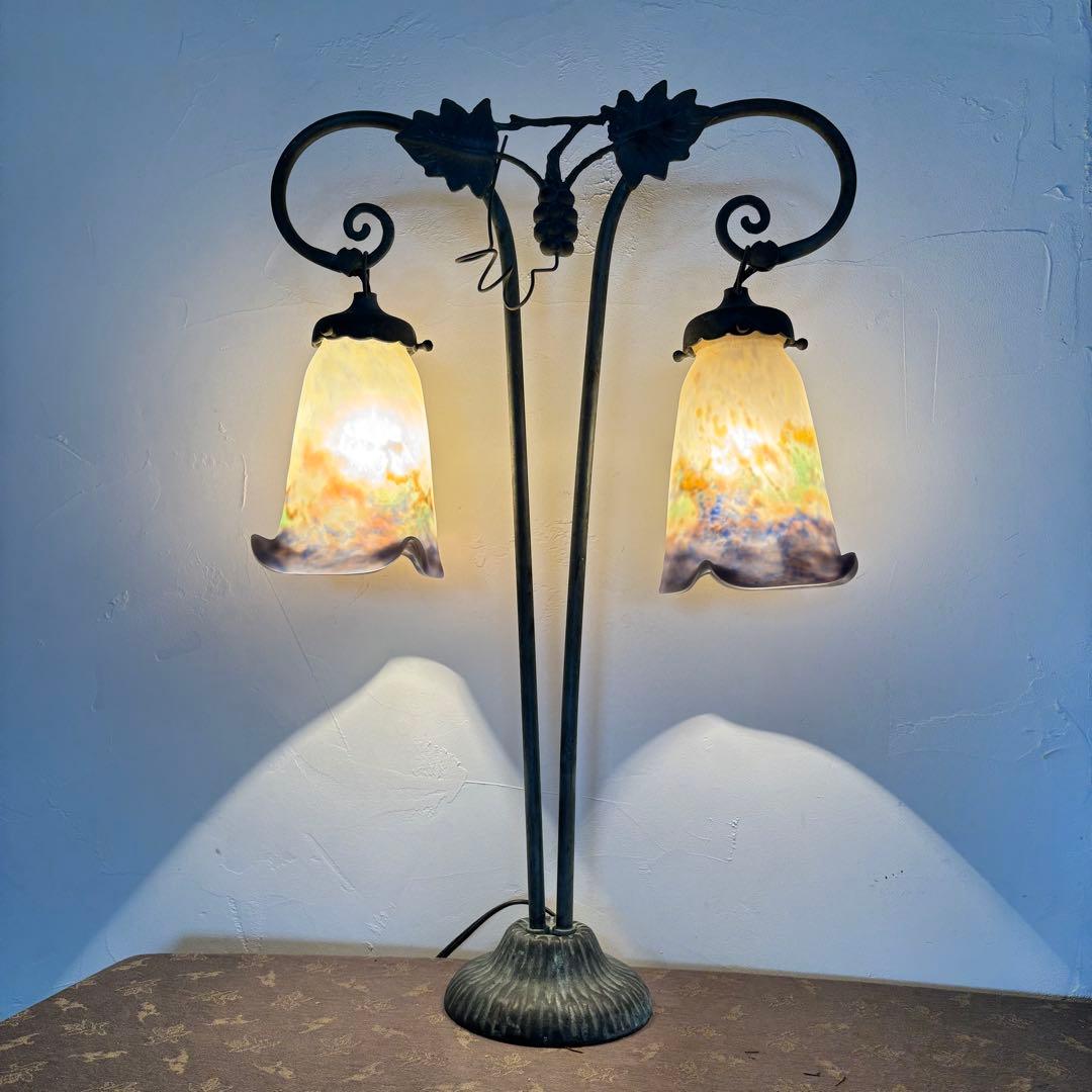 フランスミューラー Muller ツインテーブルランプ フランスミューラー Muller ツインテーブルランプ - メルカリ