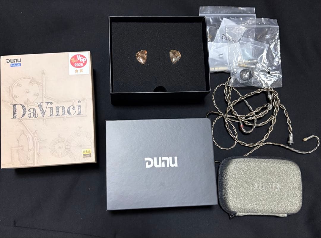 イヤホン DUNU Davinci/SHANLING UA4 Hifigo-ハイブリッドインイヤーモニターイヤホン,dunu x,gizaudio