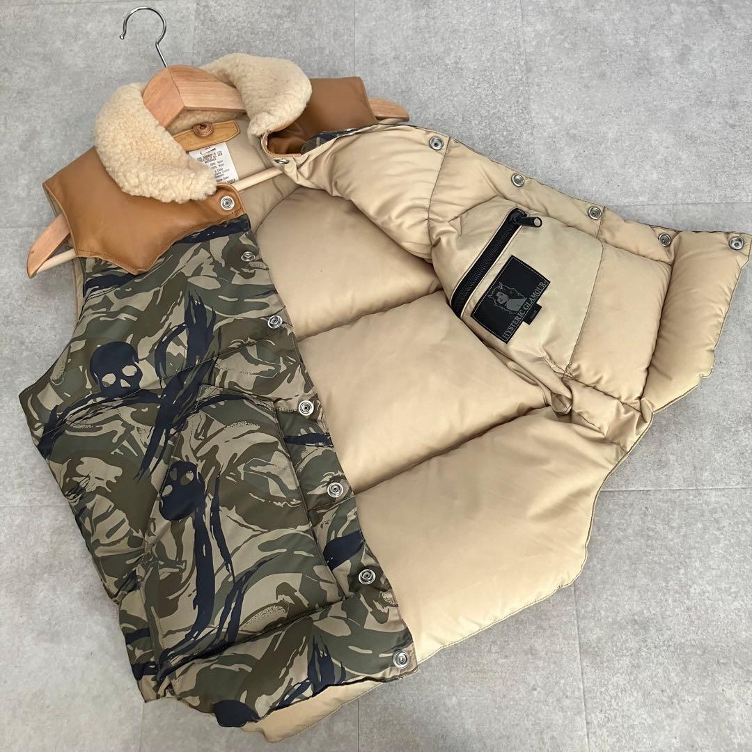 ヒステリックグラマー別注 ロッキーマウンテン ダウンベスト/36/迷彩