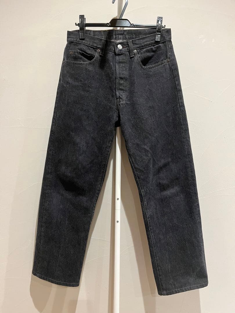 80s Vintageリーバイス 501 USA製 先染めブラック 希少 80s USA製 Levi'sリーバイス 501 先染め ブラック デニムパンツ w30