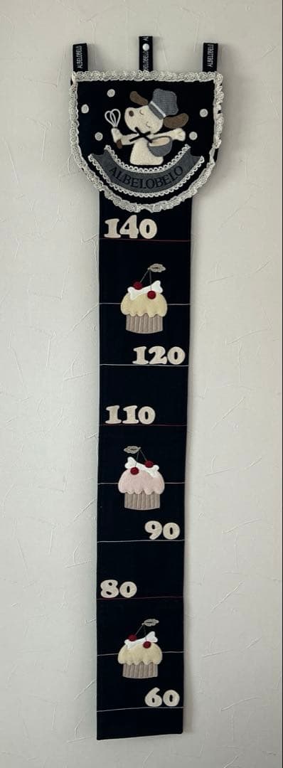 ALBELOBELO ホームデコ　身長計　いぬ　シェフ　レース　カップケーキ ALBELOBELO ホームデコ 身長計 いぬ シェフ レース カップケーキ