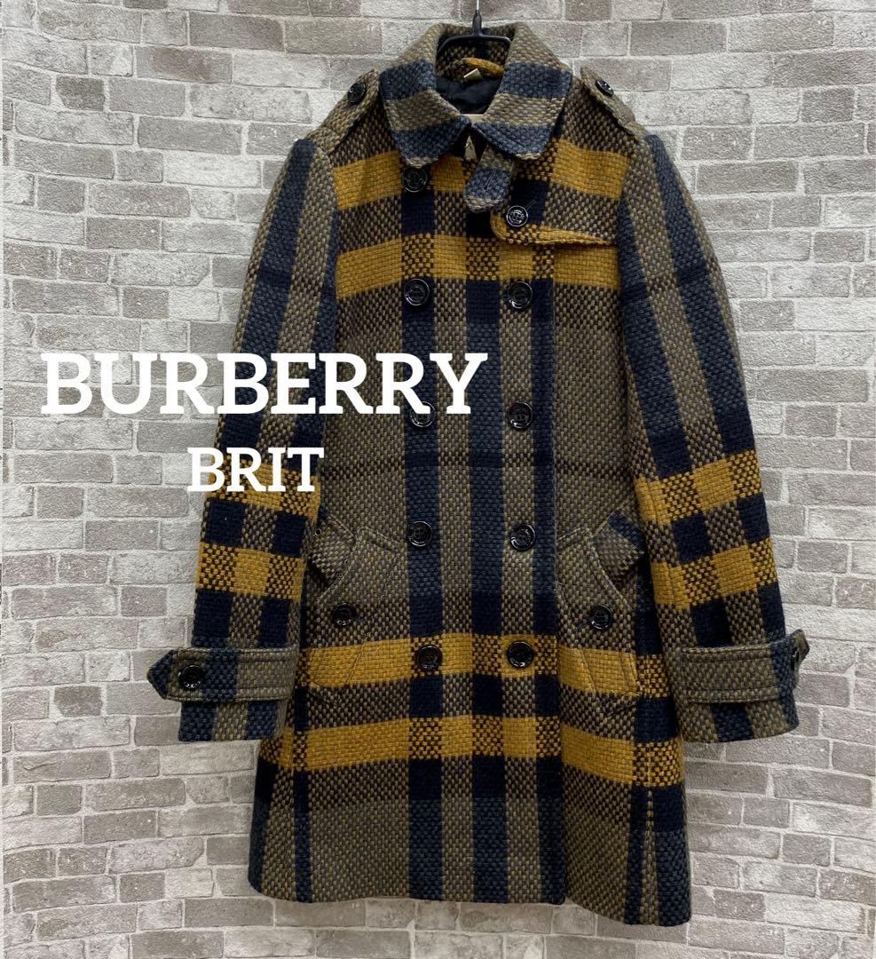 K59＊ BURBERRY BRIT チェック柄 ウールコート サイズITA38 楽天市場】Burberry Brit バーバリーブリット ダッフルコート 美品