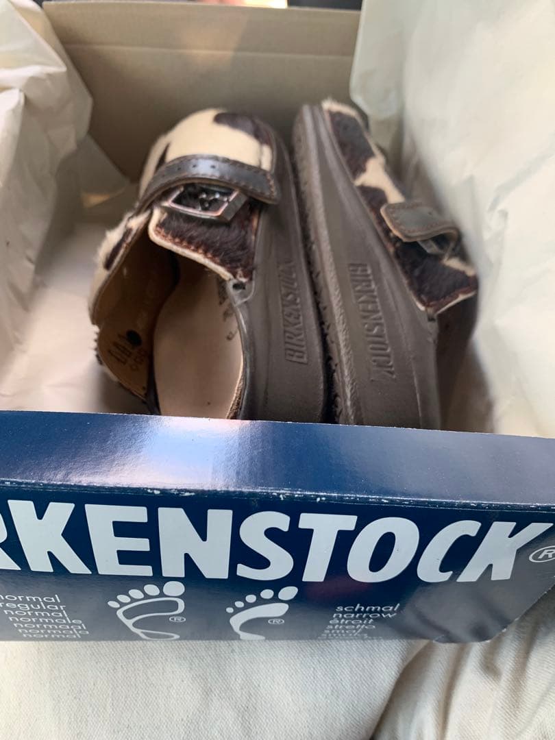 超希少 廃盤 ビルケンシュトック ビルキー ハラコ 牛柄 サンダル 24.5cm