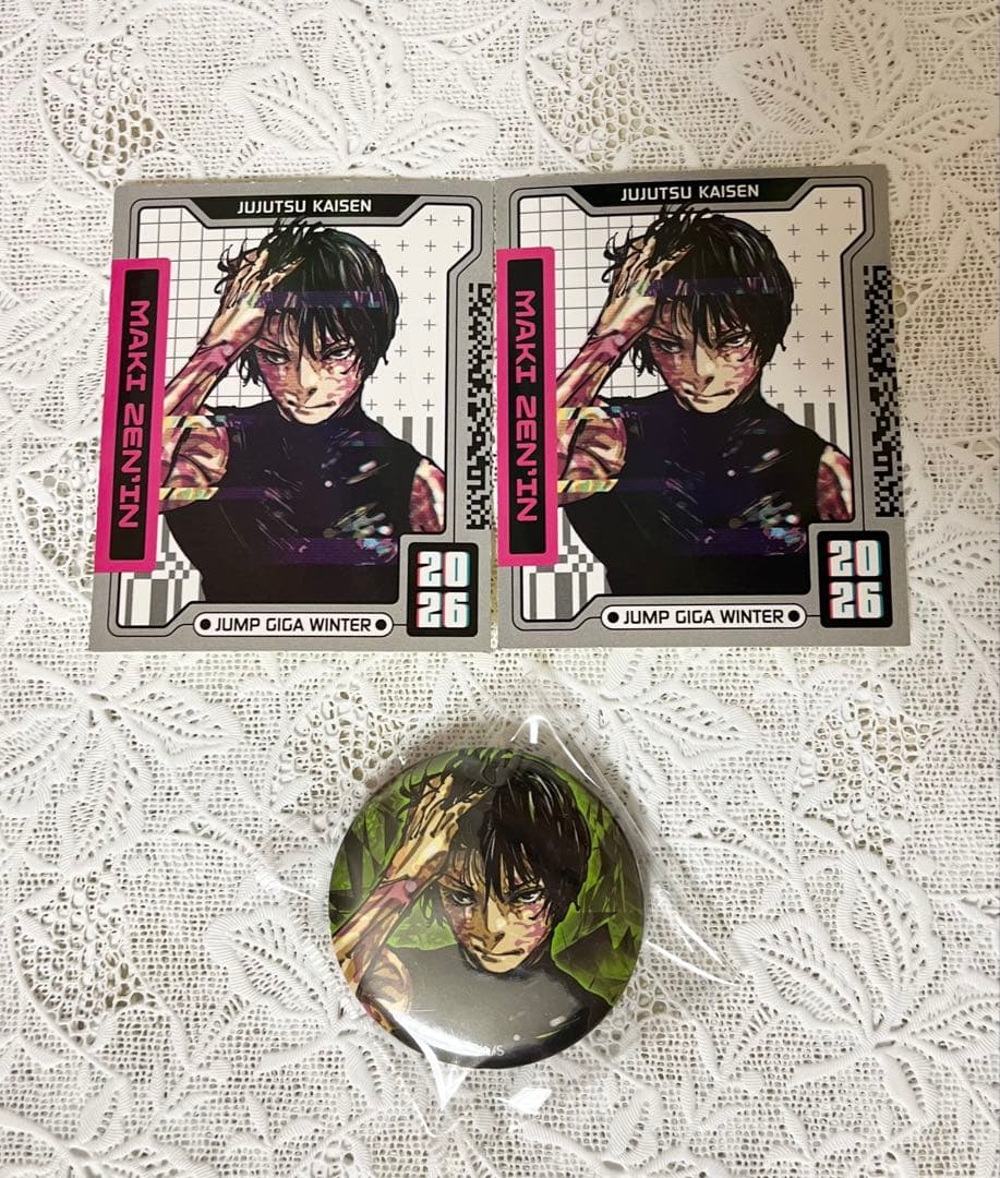 ジャンプGIGA 2026 WINTER 付録 禪院真希 ステッカー 缶バッジ - メルカリ