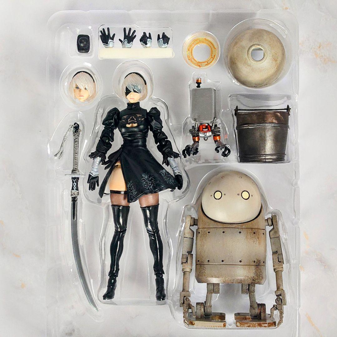 ニーアオートマタ ブリングアーツ 2B&機械生命体 塗装済み可動