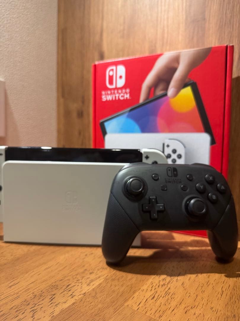 <<希望価格コメントへ>>Nintendo Switch有機EL&プロコンセット Nintendo Switch [本体＋ソフト＋Proコン] 有機ELモデル スプラ