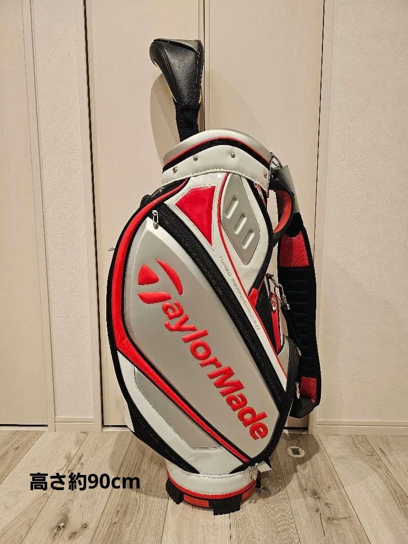 年末断捨離 TaylorMade キャディバッグ ナイキドライバー1本おまけ NIKE GOLF ナイキ ゴルフ 14分割 スタンド式 キャディバッグ フード付