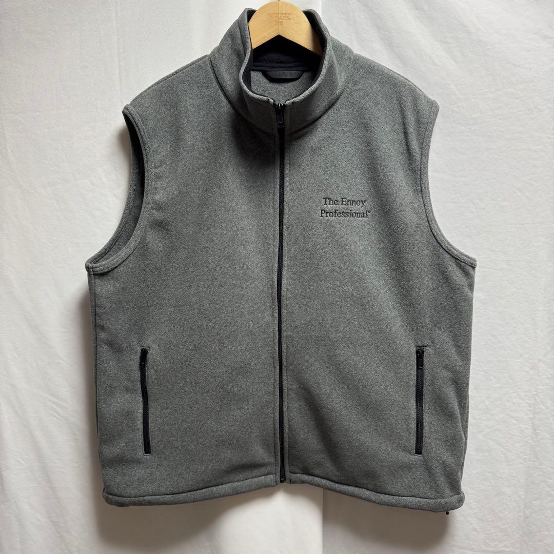 25AW Ennoy エンノイ FLEECE VEST フリースベスト グレー - メルカリ