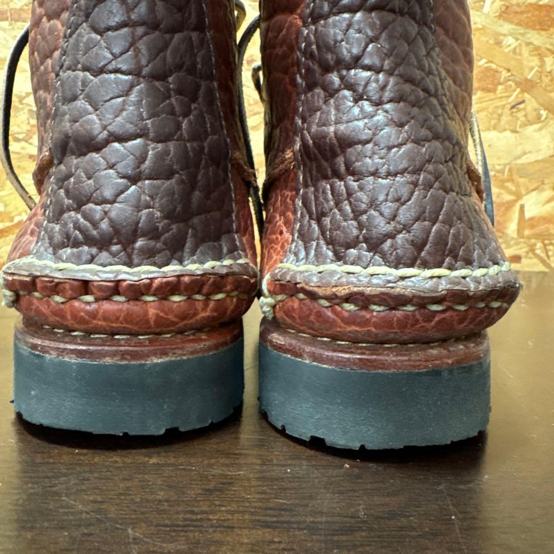 ブルックスブラザーズ&ランコート wネーム モカブーツ ビブラム仕様size7