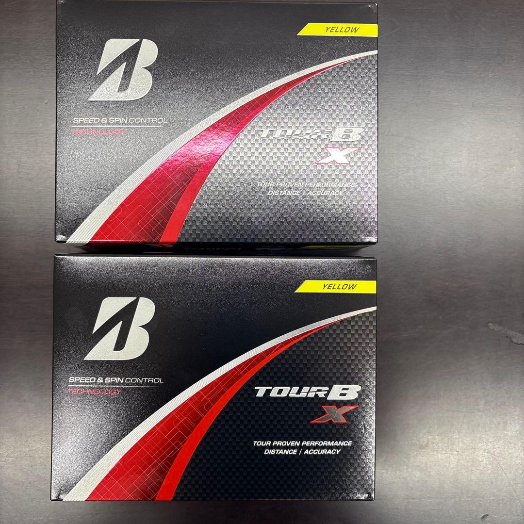 ブリヂストン TOUR B X ゴルフボール イエロー　2ダース 2月6日発売】TOUR B X Just-in Alignment YELLOW EDITION（イエロー