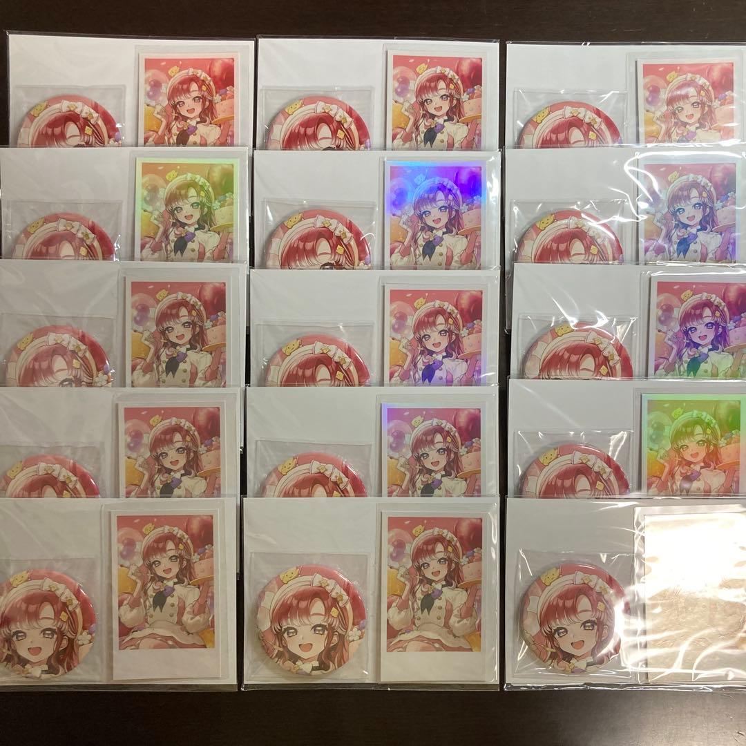 早乙女ベリー 誕生日 チェキ 缶バッジ まとめ売り にじさんじ 誕生日グッズ 早乙女ベリー 缶バッジ&チェキ風カード 缶