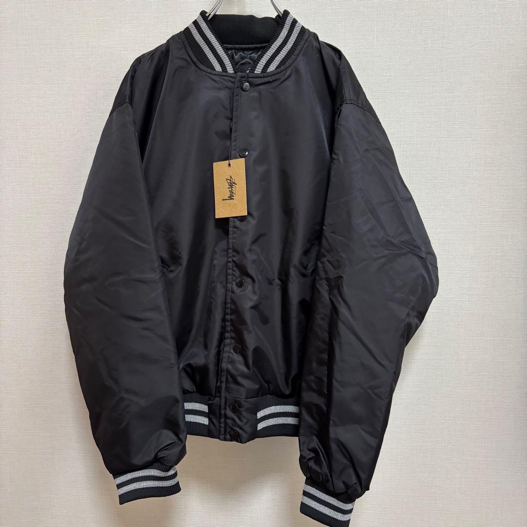未使用品】Stüssy ダイス スパンコール中綿スタジャン L