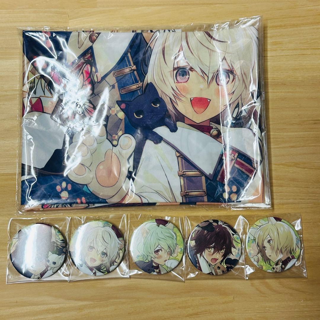 Collar×Malice オトメイト 冬の市 布ポスター 缶バッジ5種セット