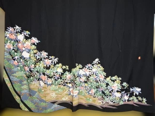黒留袖 友禅染 落款入り さが美 - メルカリ