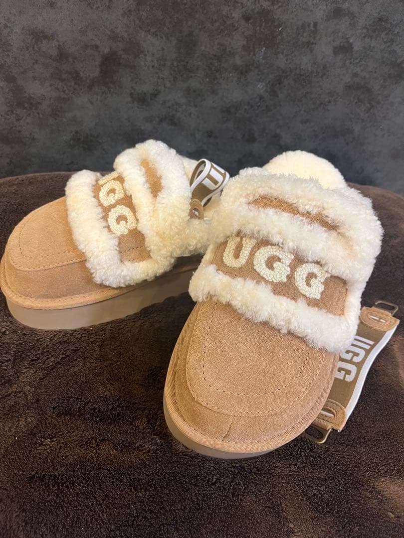 UGG アグ ブラウン 厚底サボサンダル ブーツ24CM z-mall_1262-0247
