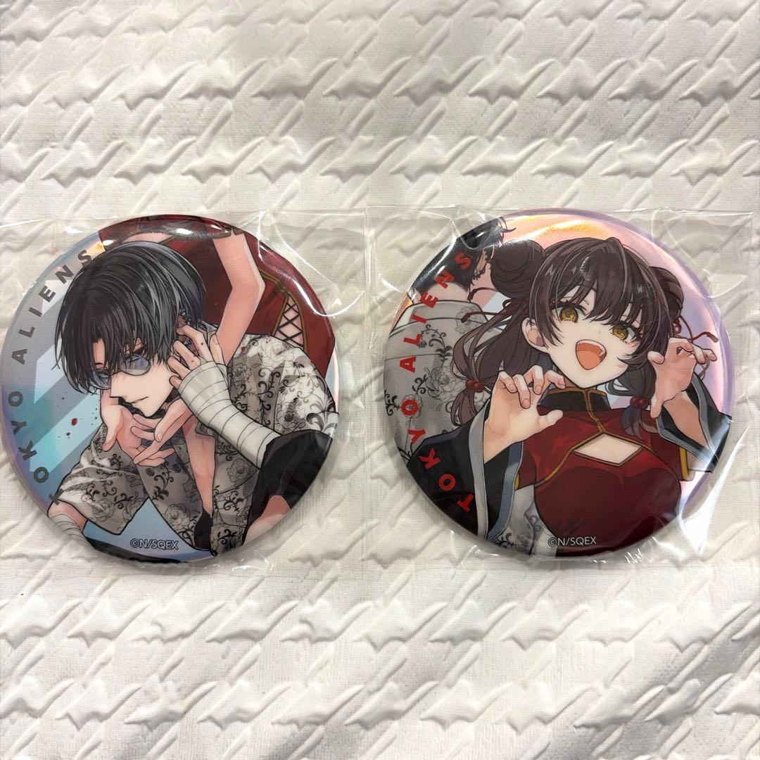 東京エイリアンズ 憂炎 明明 ビッグオーロラ缶バッジ - メルカリ