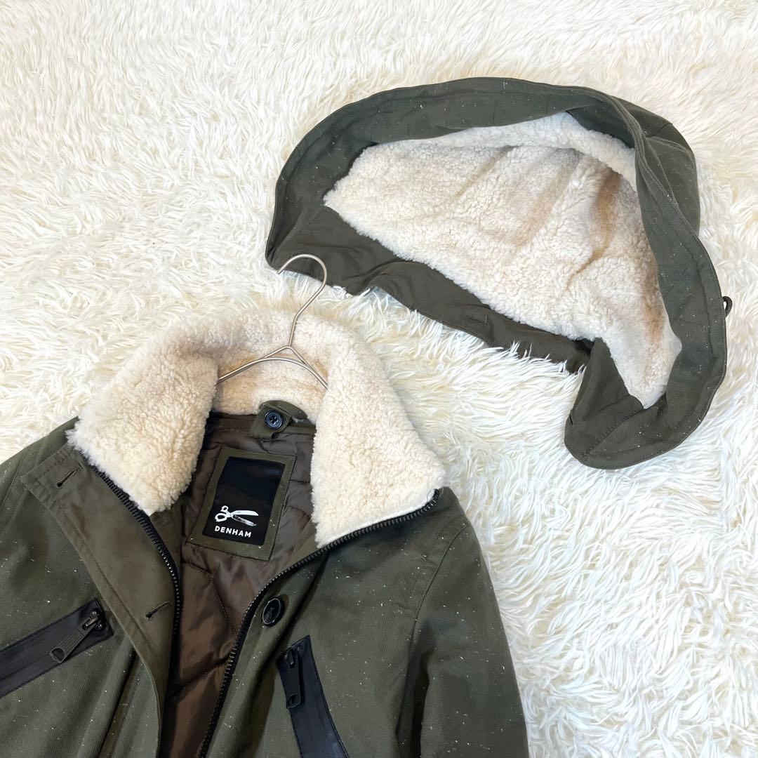 極美品✨ デンハム ボアライナー付 マウンテンパーカー モッズコート