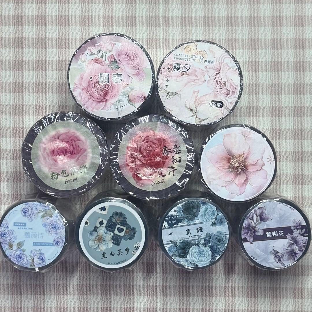 海外マステ お花系 9巻 まとめ売り - メルカリ