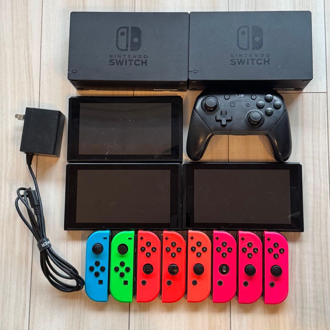 ジャンクセットNintendo Switch 本体 ジョイコン プロコン ドック Nintendo Switch ジャンクセット 本体16台＋ジョイコン3個＋プロコン