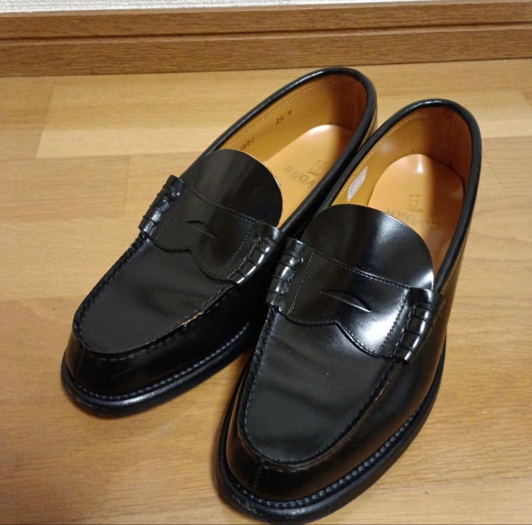 【美品】 REGAL リーガル ローファー　ブラック　26.0EE