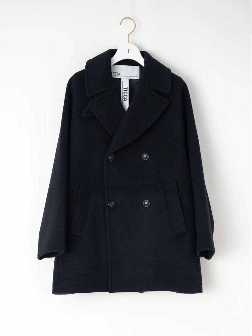 ネイビー　TICCA ティッカ ピーコート　Pコート TICCA（ティッカ） ピーコート pコート ピーコート レディース