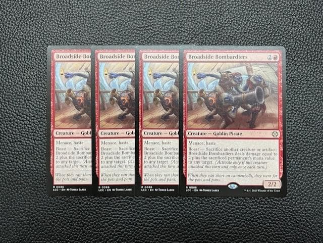 【未使用美品】舷側砲の砲撃手　英語　4枚 日)舷側砲の砲撃手 / Broadside Bombardiers【LCC】 No.086｜MtG通販