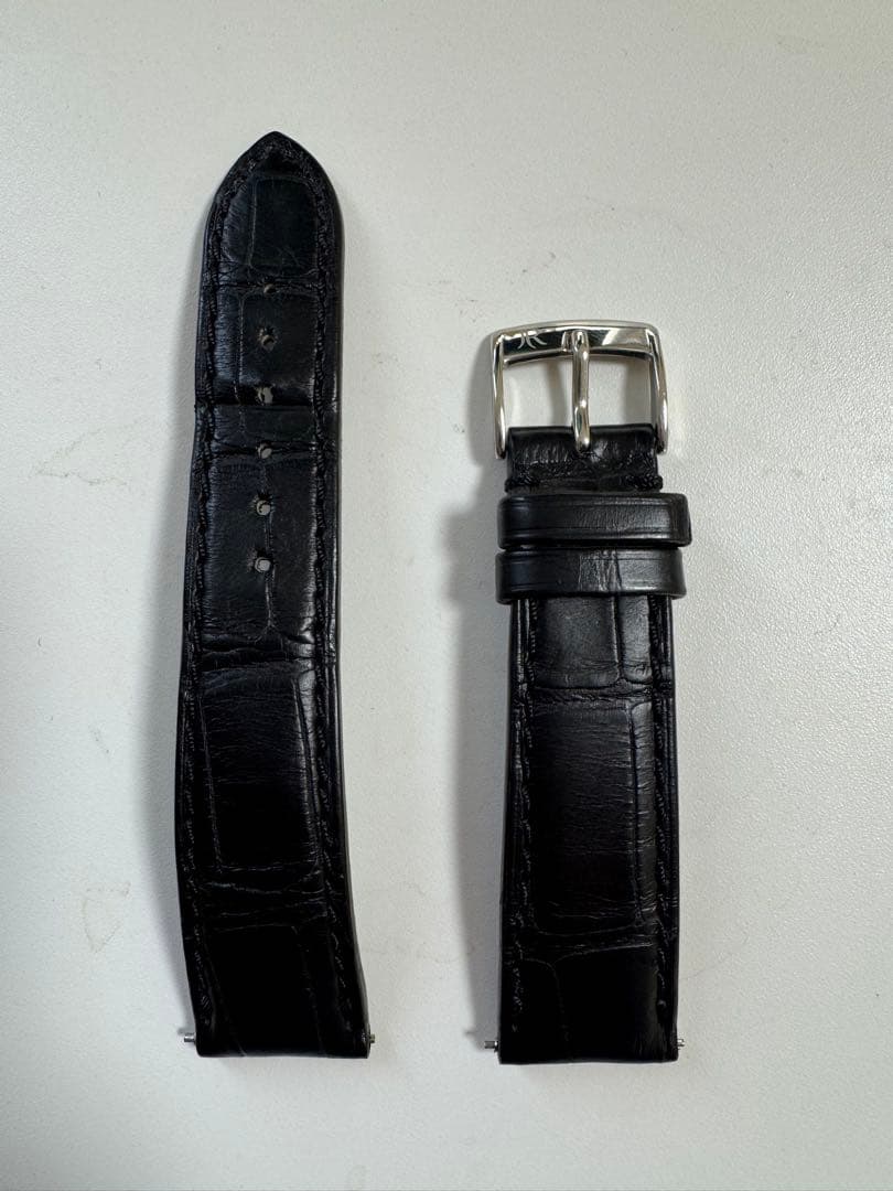 カミーユフォルネ 時計 ベルト アリゲーター ブラック19mm - メルカリ