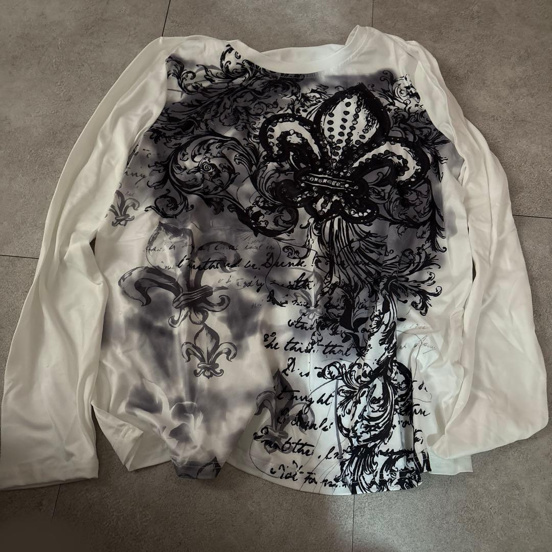 y2k 英字 グランジ 平成ギャル パンク ロック 白 黒 NANA お兄系