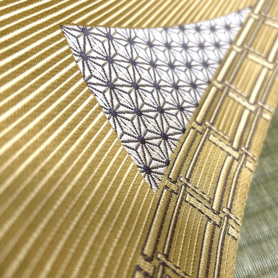 正絹　博多織 名古屋帯《刺繍　ひょうたん》