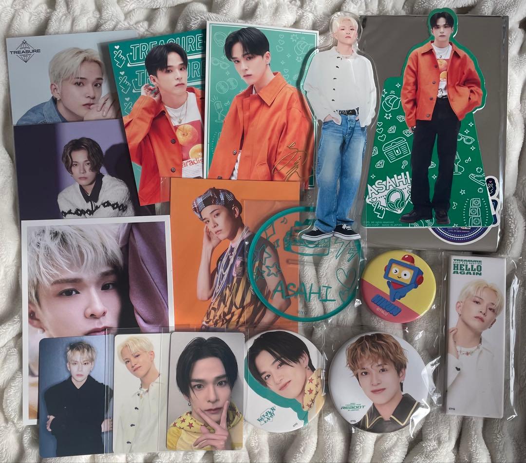 TREASURE アサヒ トレカ 特典 アクスタ 缶バッジ WONDERLAND - メルカリ