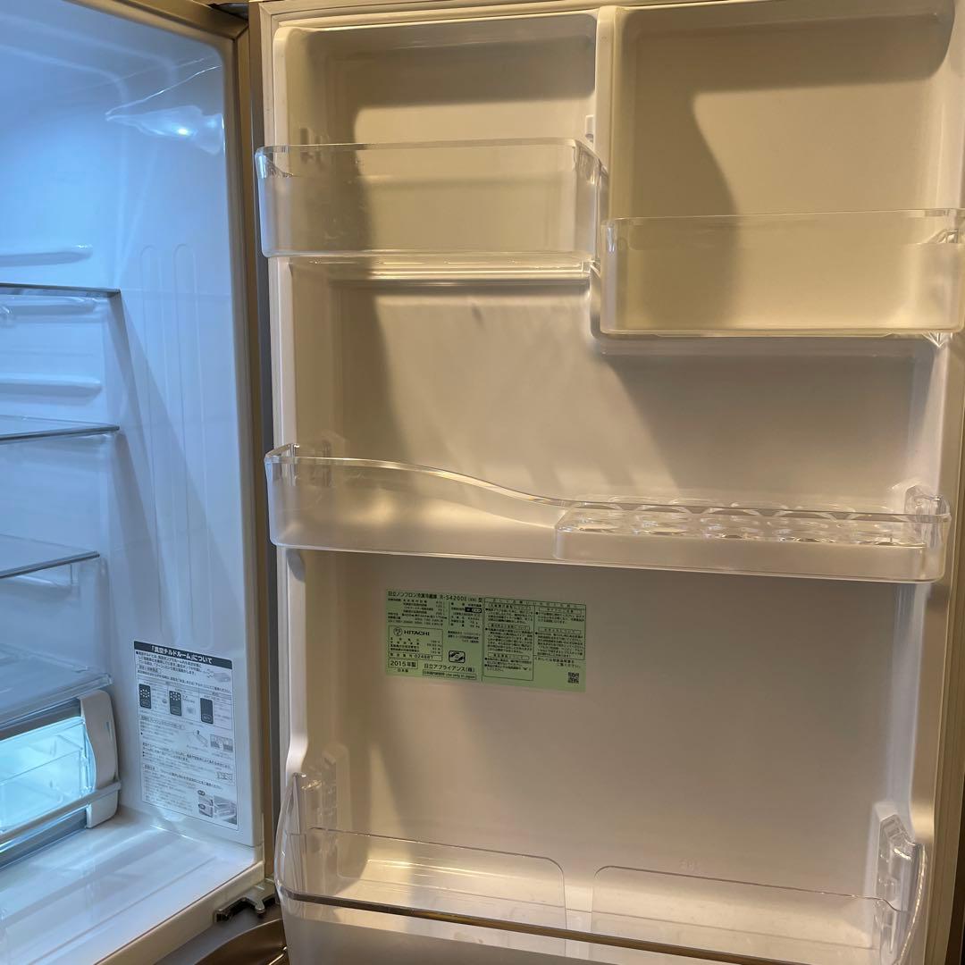 日立 大型 冷蔵庫 415L R-S4200E 真空チルド 梱包・発送たのメル便