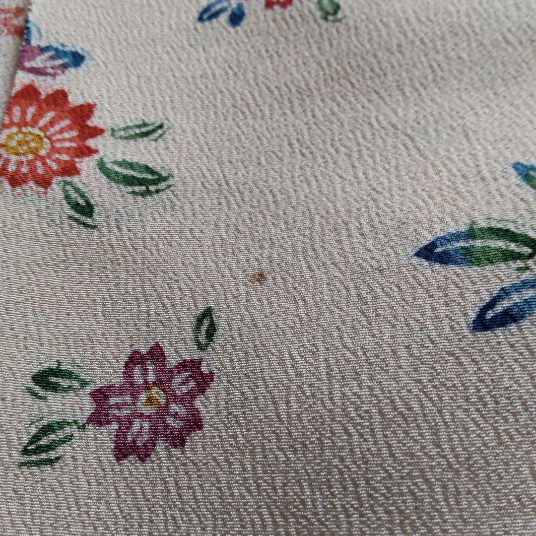 正絹 民芸紅型 流水家花柄 着尺 反物（106） - メルカリ