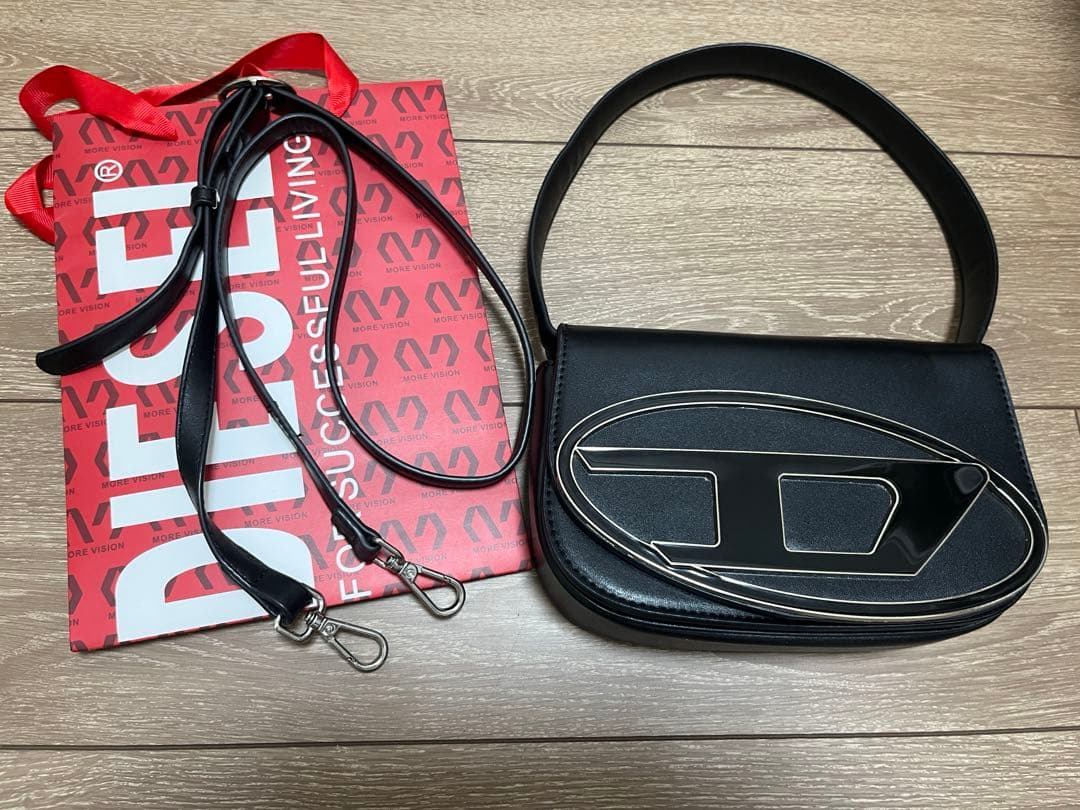 diesel ショルダーバッグ　ロゴバッグ 関税込】◇DIESEL ディーゼル◇RINKE ロゴ ショルダーバッグ (DIESEL