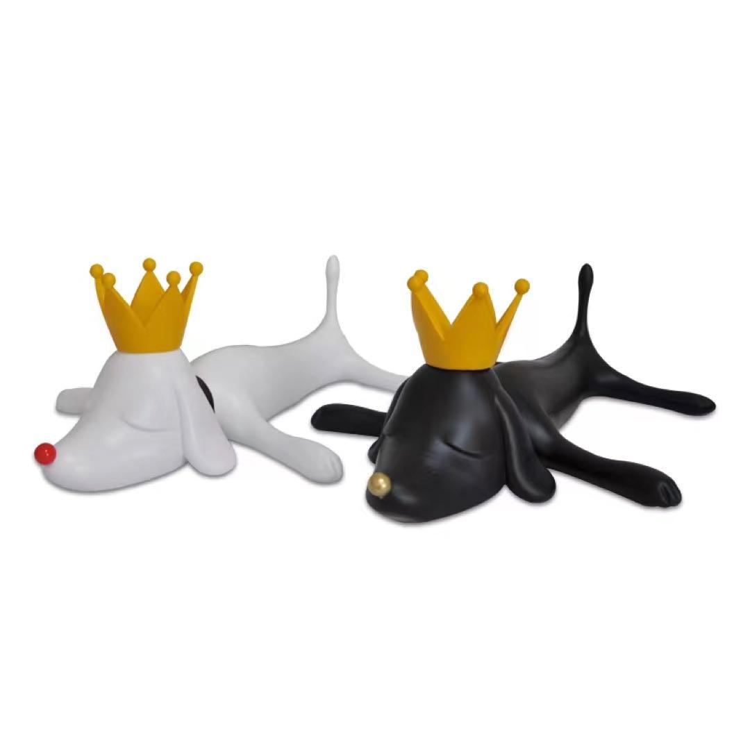 奈良美智 あおもり犬 置物 黒白2個セット 青森県立美術館限定 奈良美智「あおもり犬貯金箱」 | アーティスト別