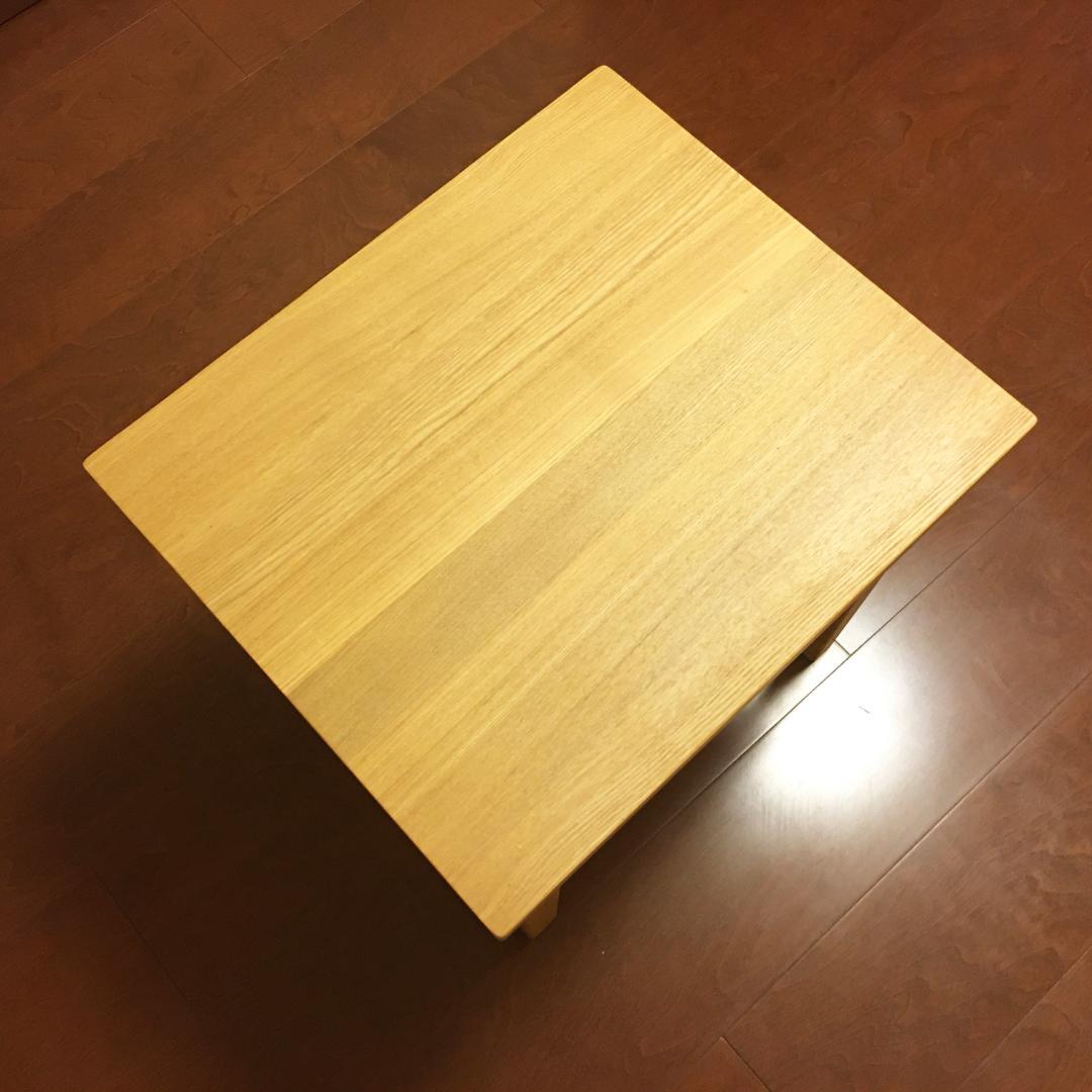 無印良品 タモ材ベッドサイドテーブル - メルカリ