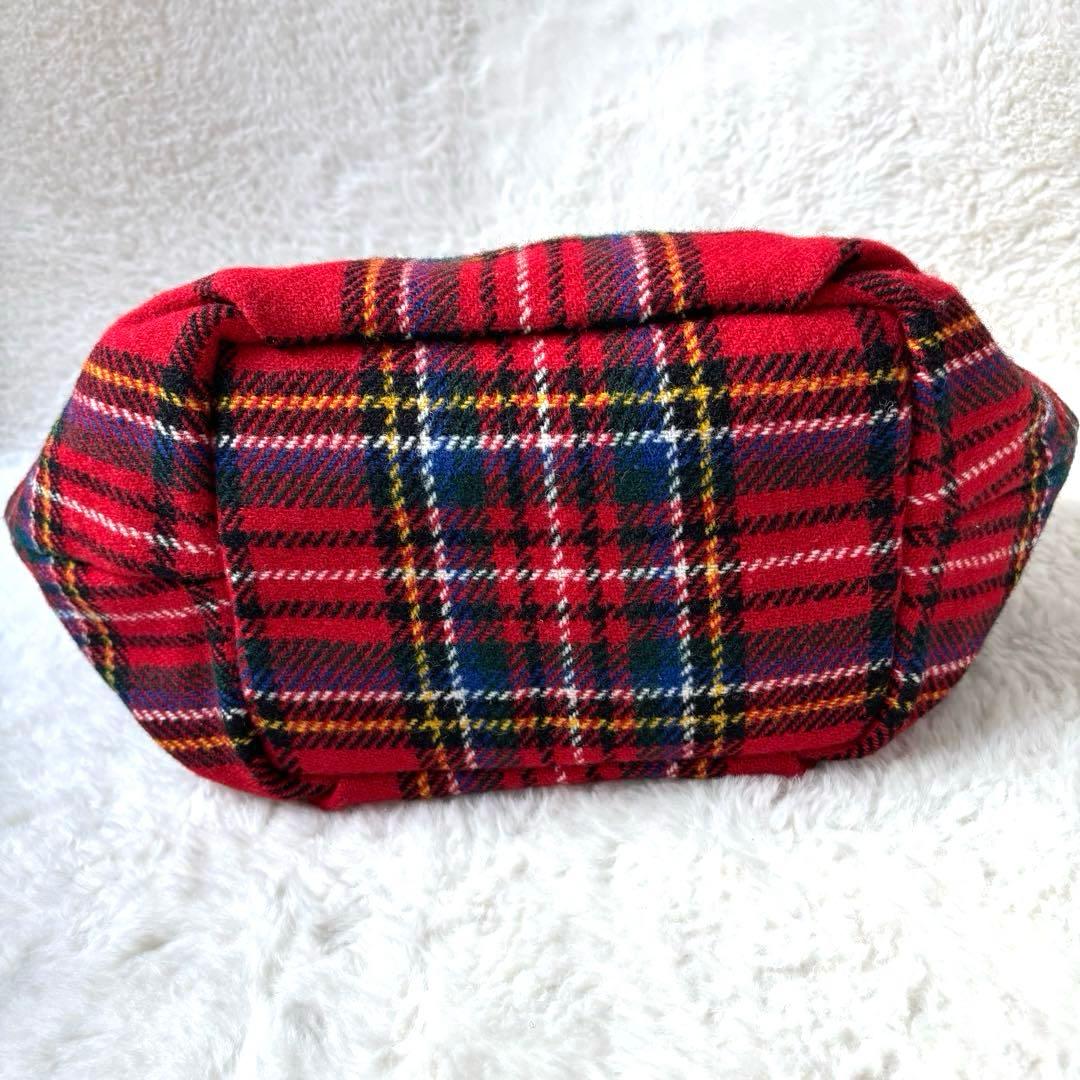 YORKLAND ヨークランド 赤のチェックのトートバッグ - メルカリ