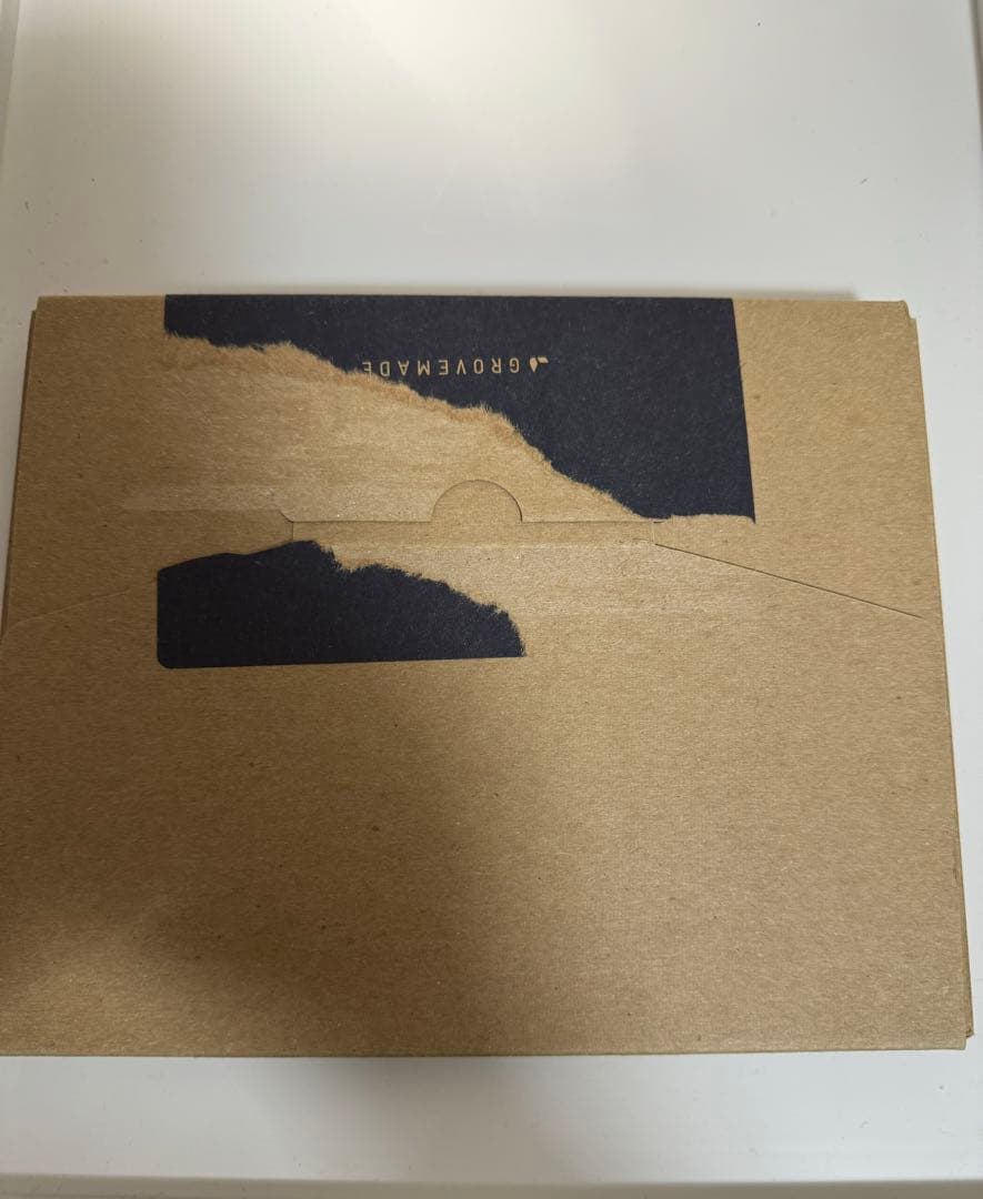 GROVEMADE】レザーノートブック ミディアムサイズ 本革 ブラック