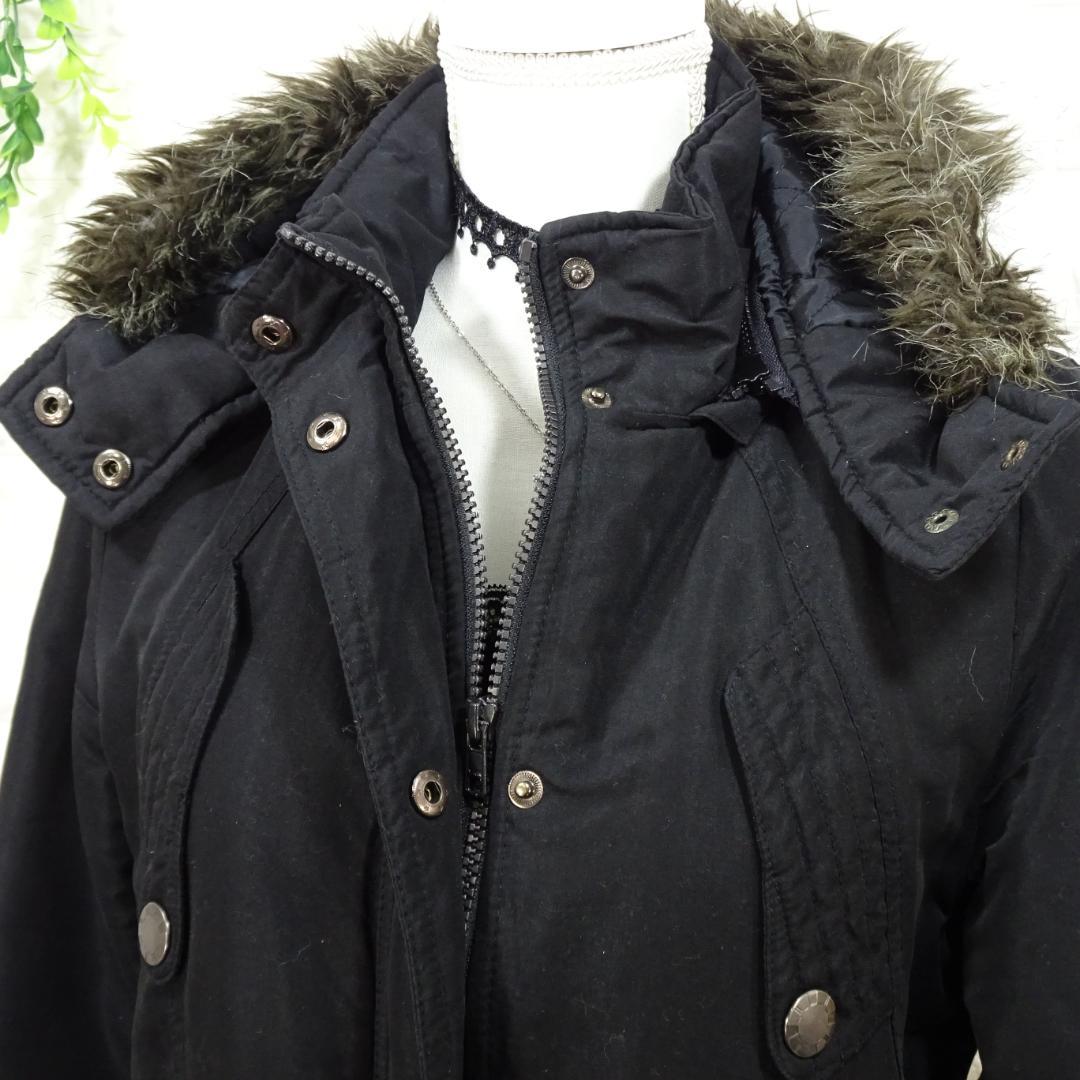 y2k 平成ギャル ギミック グランジ ダークコア ファー付きモッズコート