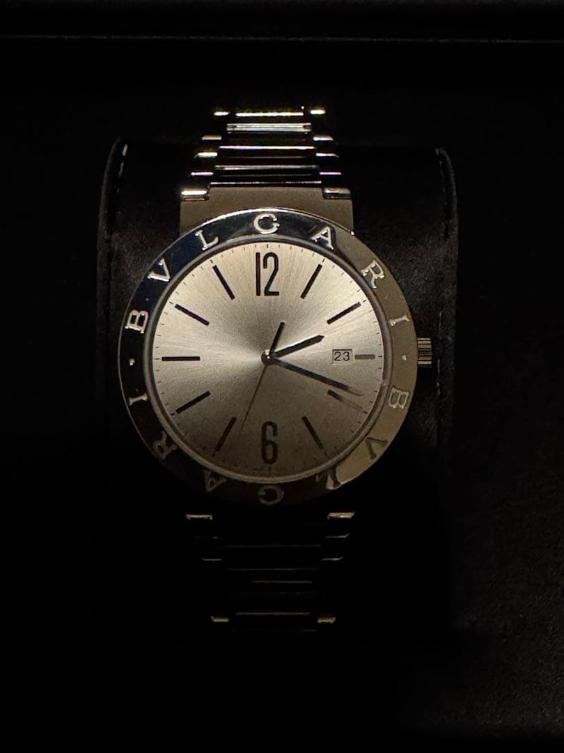 BVLGARI 自動巻き腕時計 シルバー - メルカリ