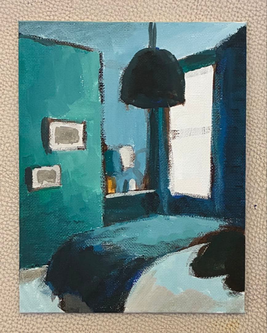 アクリル画　青い部屋　1086 アクリル画 青い部屋 1086 アクリル画 青い部屋 1086 アクリル画 青い