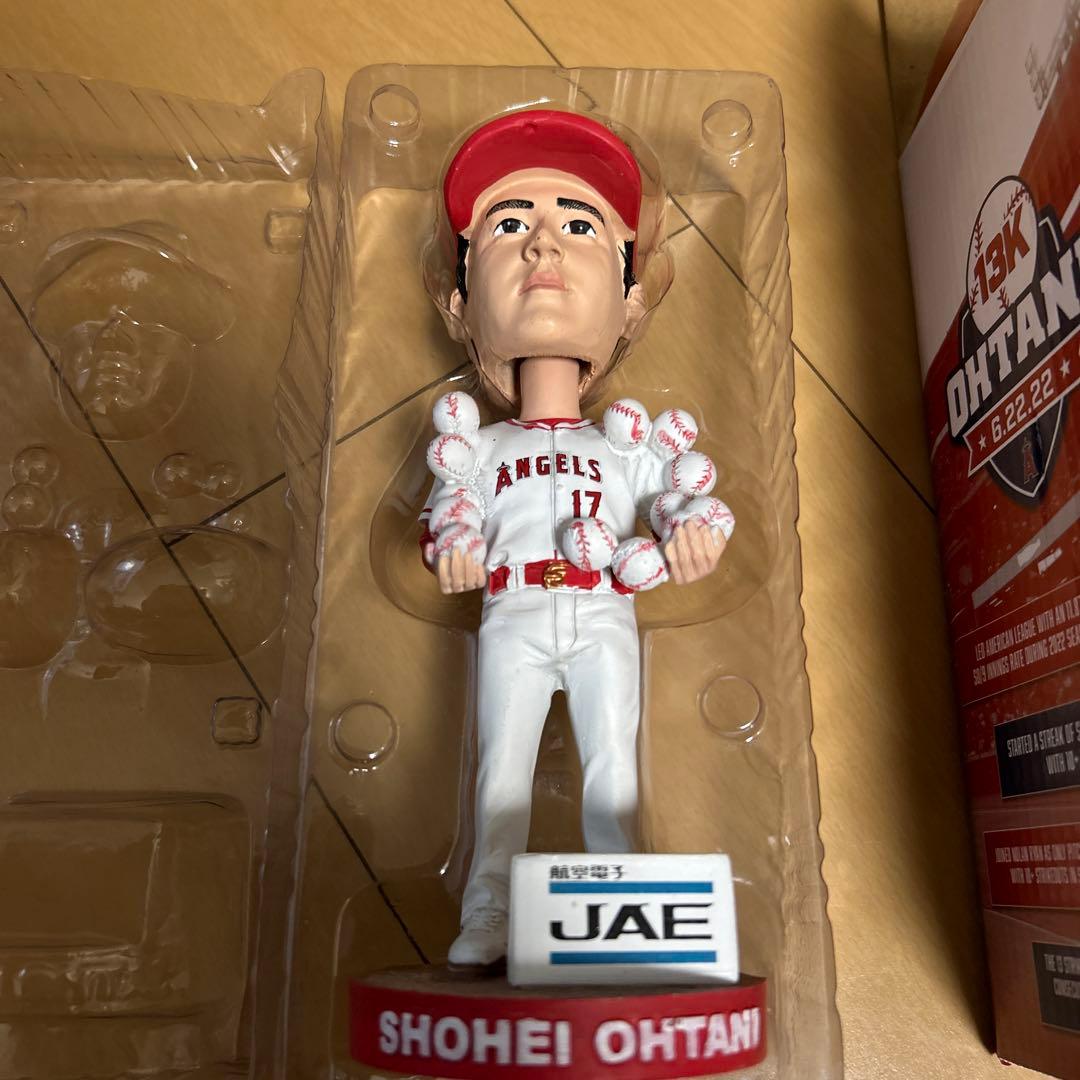 即購入ok!!】大谷翔平 エンジェルス 13奪三振 非売品ボブルヘッド 新品