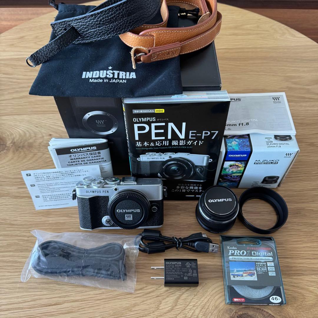 OLYMPUS PEN E-P7 ミラーレス一眼 カメラ セット OLYMPUS PEN オリンパス E-P7 ボディ シルバー ミラーレス一眼カメラ