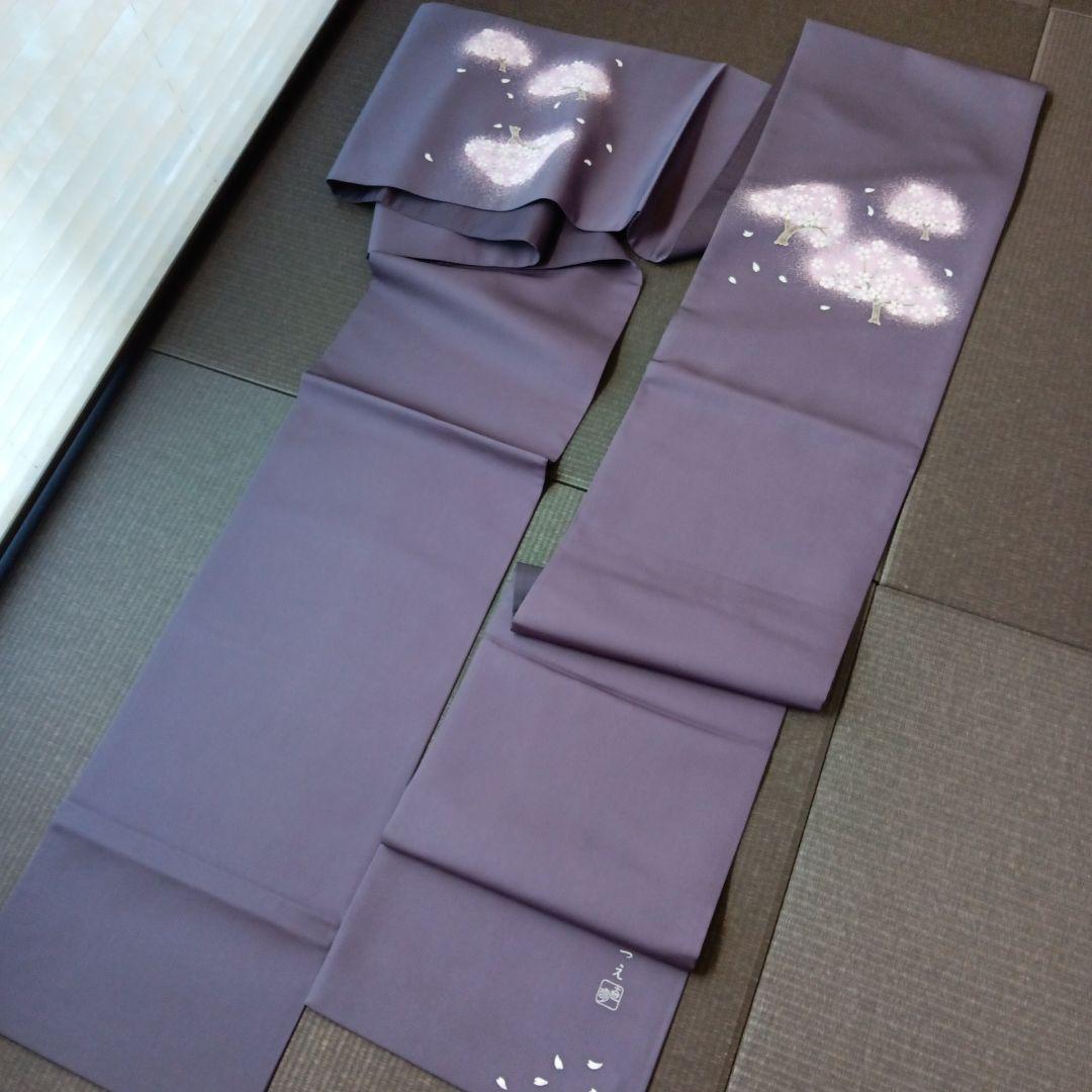 手描き友禅 工房さはこ 友禅作家 佐波古直明氏 九寸名古屋帯