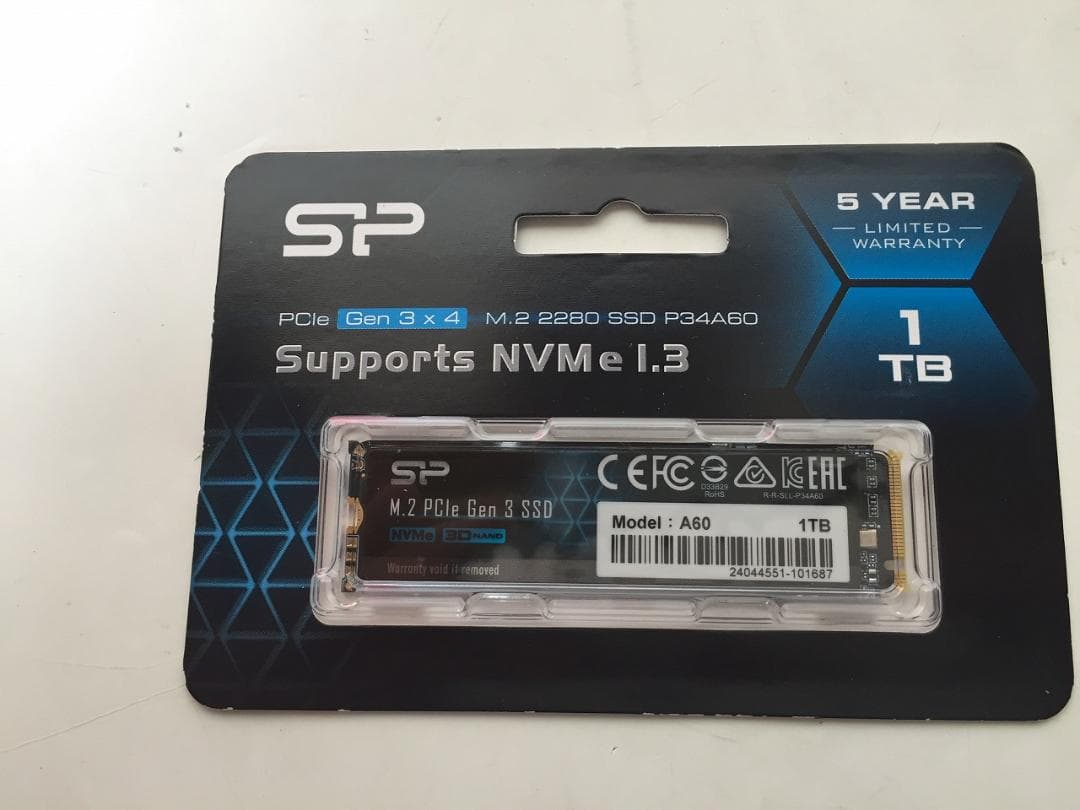 SP M.2 PCle Gen 3×4 1TB SSD NVMe 1.3 Amazon | Silicon Power (シリコンパワー) 1TB - NVMe M.2 PCIe Gen3x4