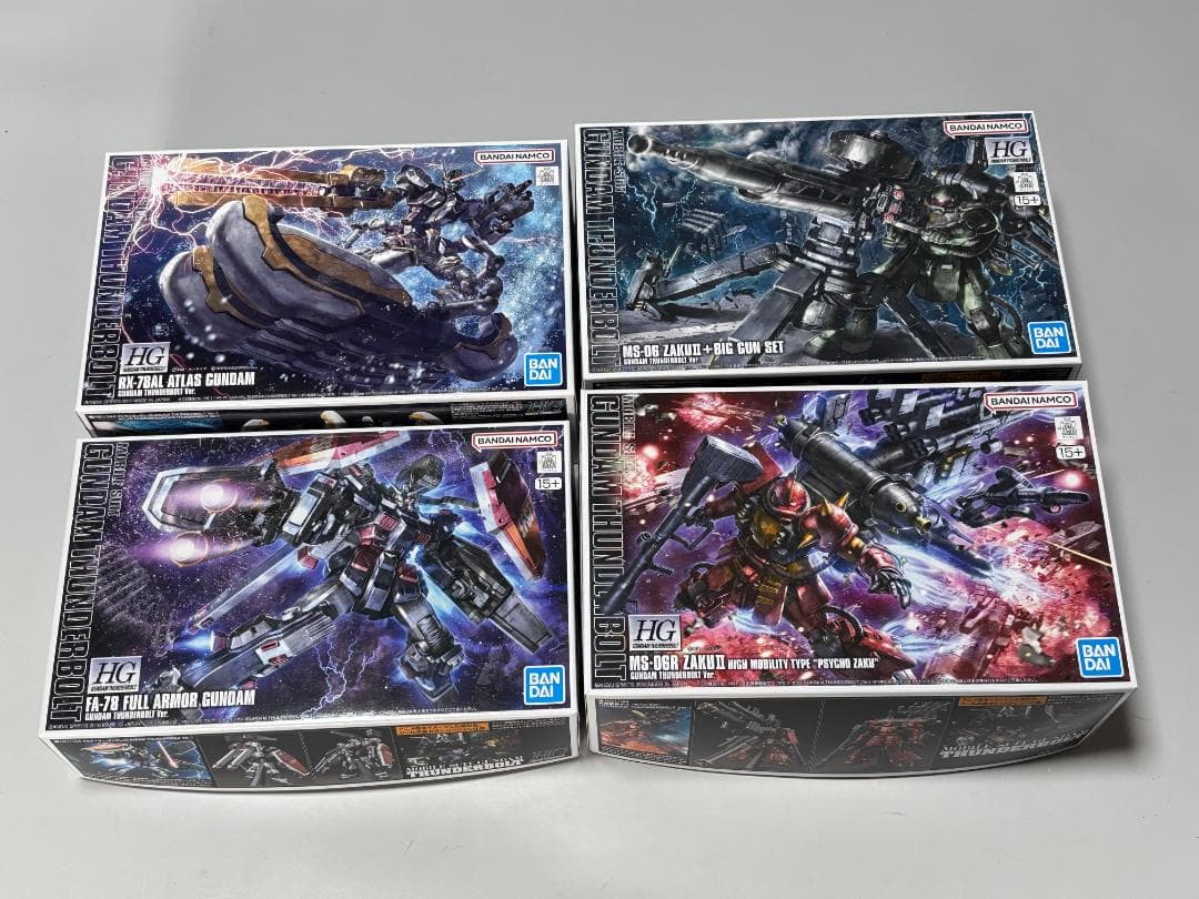 【サンボル4点】HG フルアーマー サイコザク ビッグガン アトラス ガンダム サンダーボルト』のガンプラ「HG フルアーマー・ガンダム