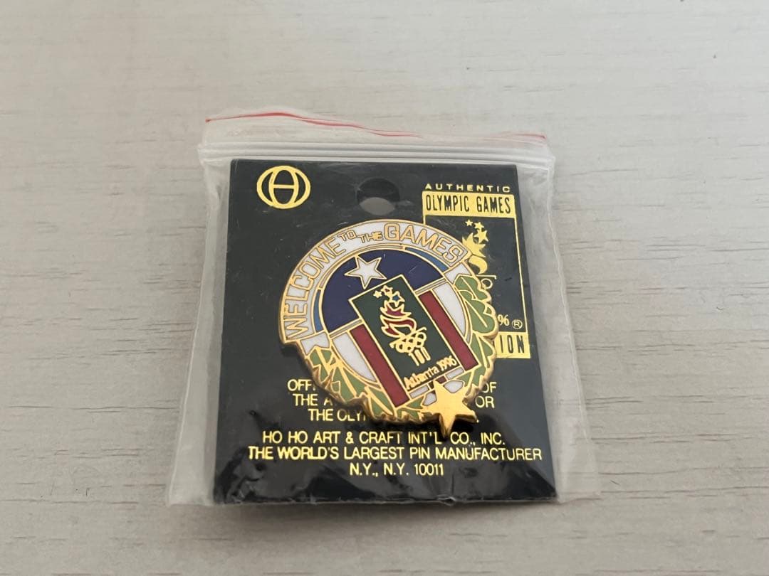 未使用/袋入り未開封】1996年 アトランタオリンピック 公式ピンバッジ
