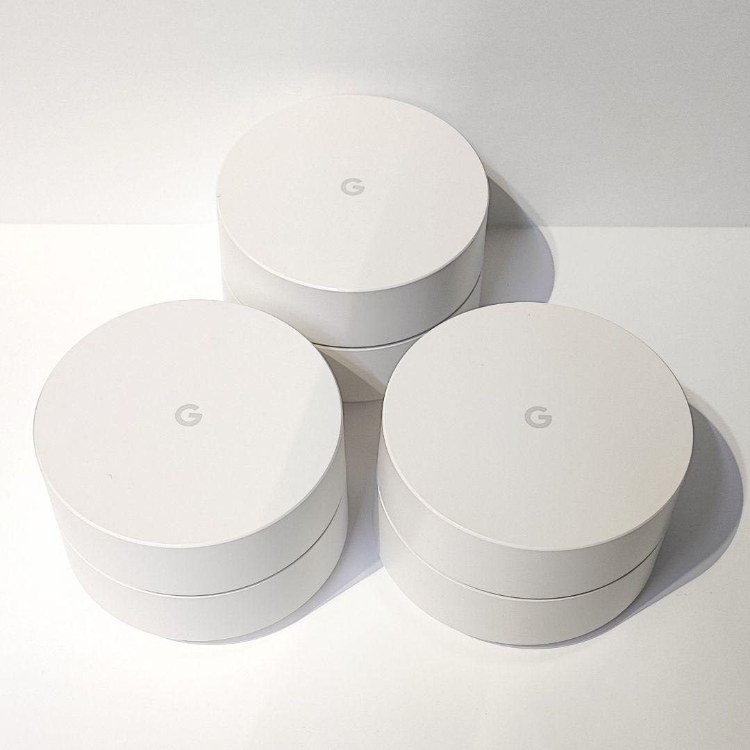 Google Wifi 3台セット Wi-Fiルーター NLS-1304-25 - メルカリ