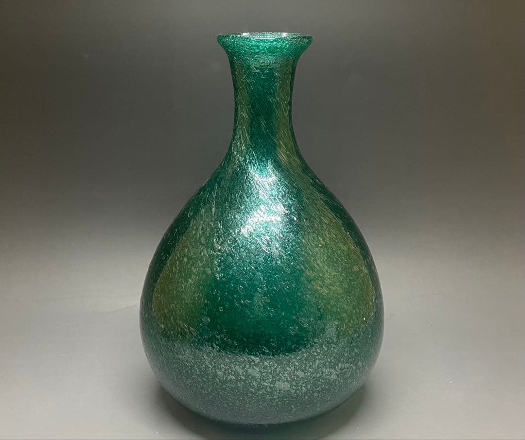 倉敷ガラス　小谷真三　吹きガラス　特大25cm 飾り瓶　花瓶　 b7993 倉敷ガラス 瓶 – YAECAYA