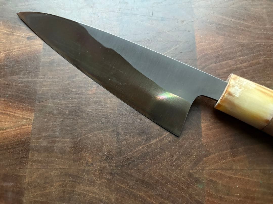 正本 築地 秀 小出刃 140mm 包丁 白鋼 和包丁 研ぎ済み 釣り 水牛朴